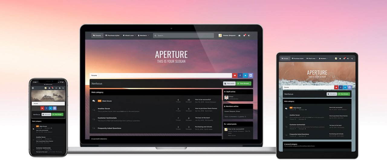 Aperture 📸 | Xenforo Style 2.2.6 - Xenfocus
