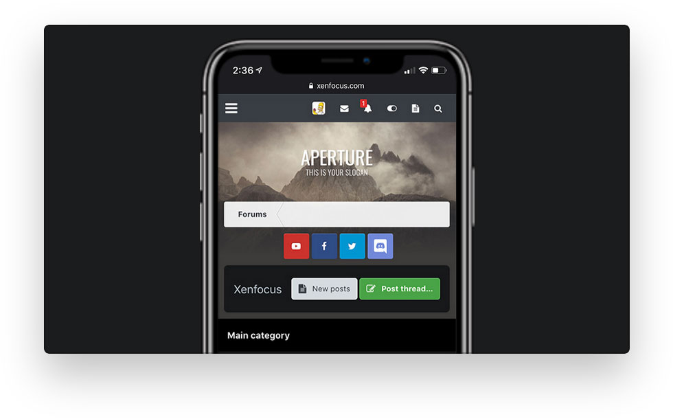 Aperture 📸 | Xenforo Style 2.2.6 - Xenfocus