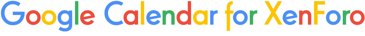 Google Calendar for XenForo