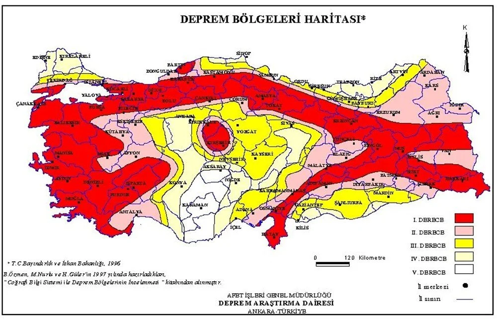 Türkiye Fay Hatları Nerelerden Geçer ?