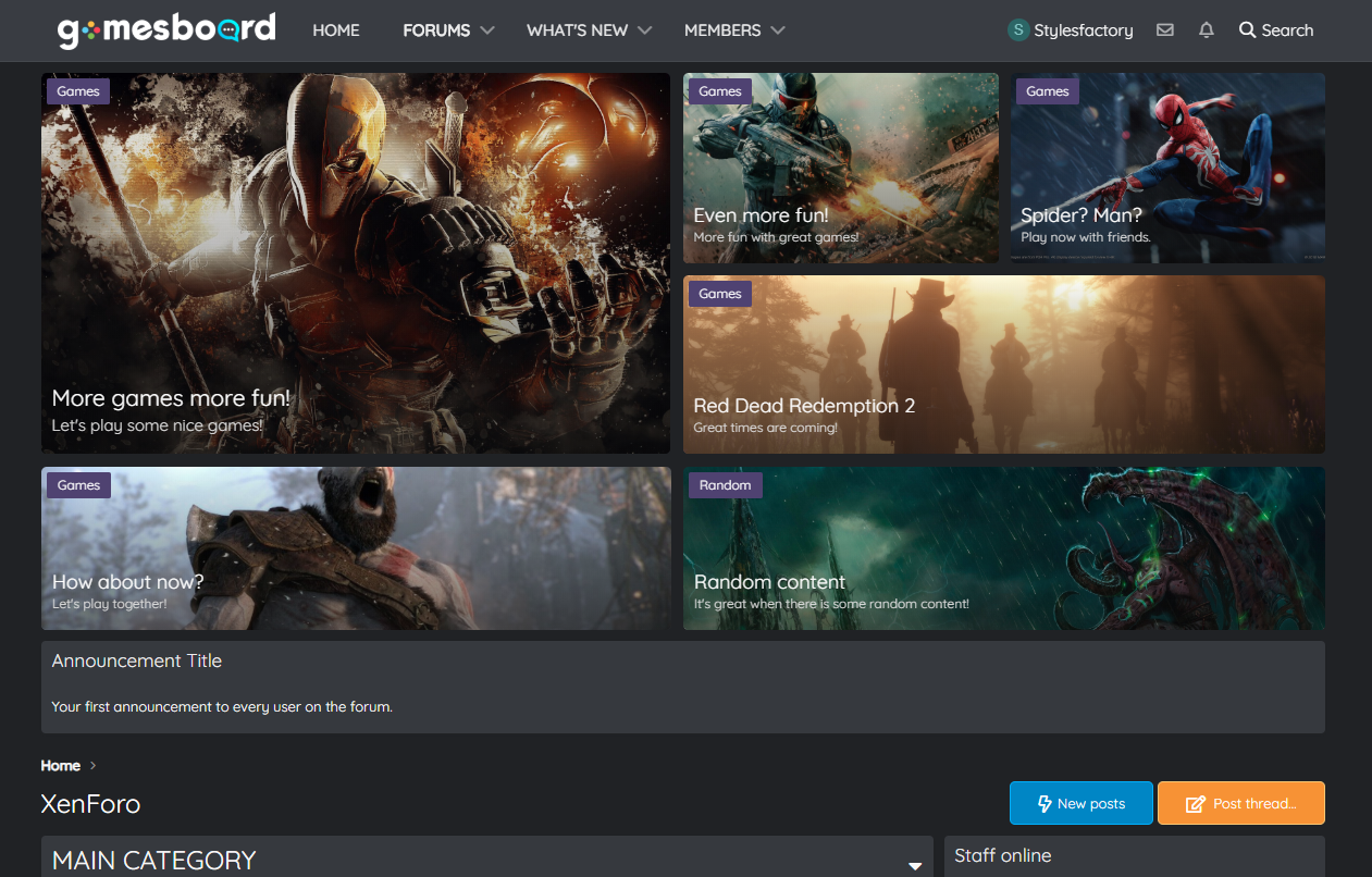 Gamesboard Themes