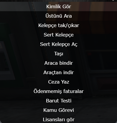 Fivem Police & Ambulence Meslek