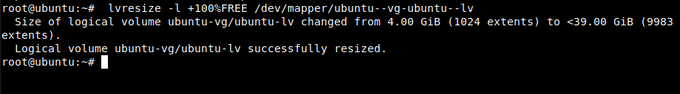 Ubuntu 22.04 LVM Disk 4-16 GB Üzerini Görüntülememe Sorunu